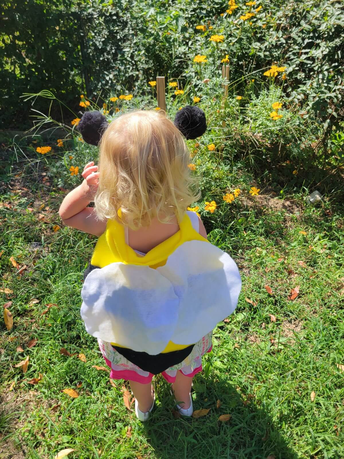 Bee No-Sew Wings with antennas