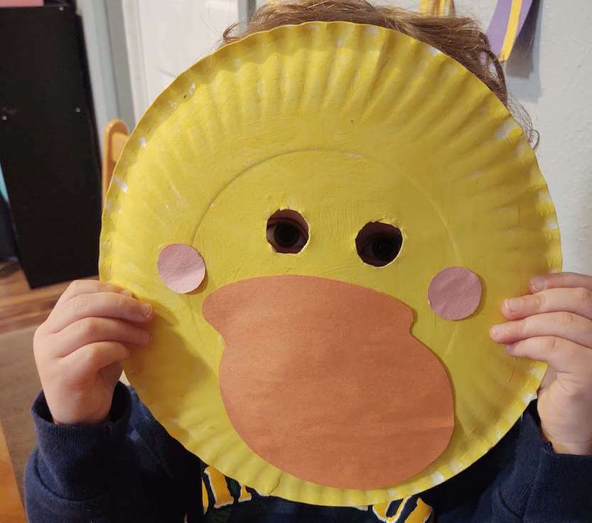 duck mask craft