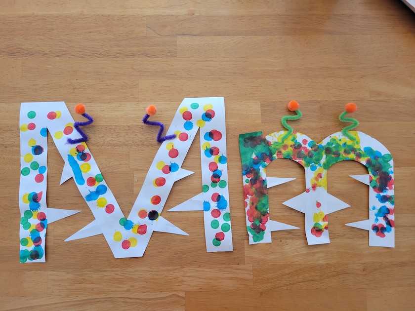 M is for Mom Capital and Lowercase Letter Craft
