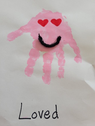 loved handprint craft