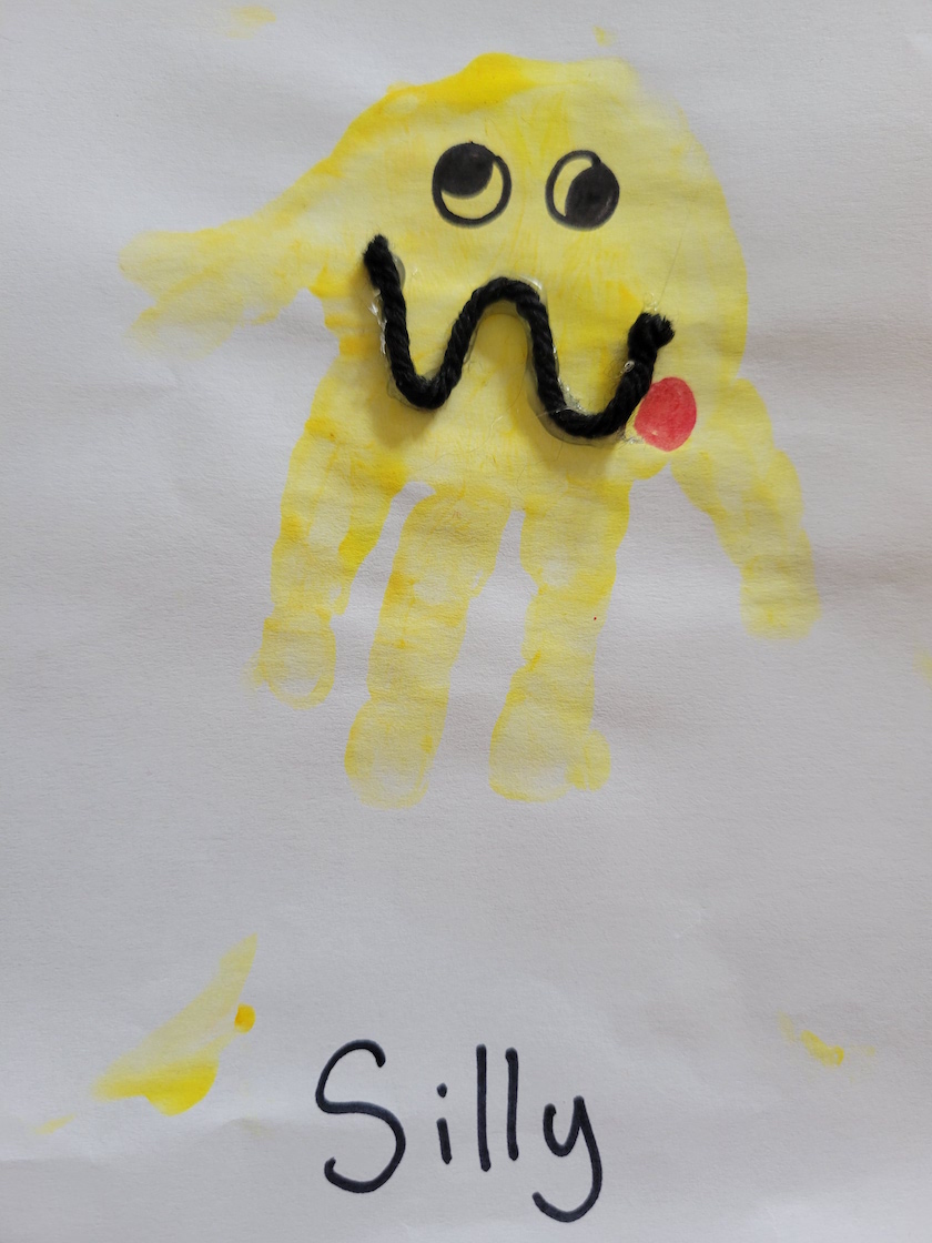silly handprint craft