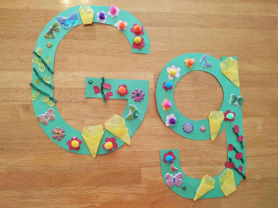 G is for Garden Capital and Lowercase Letter Craft