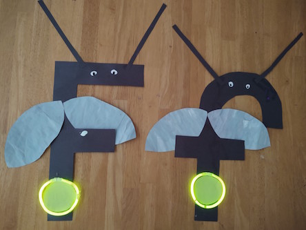 Capital and Lowercase F is for firefly craft