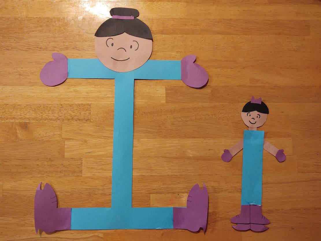 capital and lowercase I is for ice skater craft