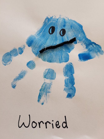 worried handprint craft